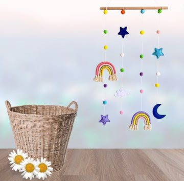 Rainbow starry night photo display wall hangings